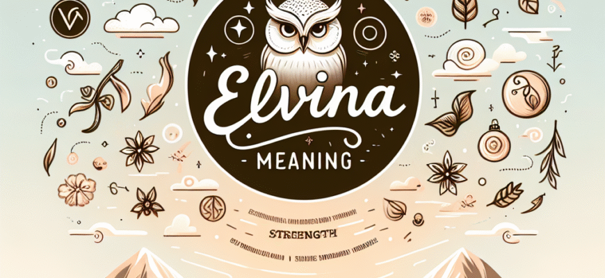 Значення імені Ельвіна: Розкриття таємниць походження і впливу на особистість
