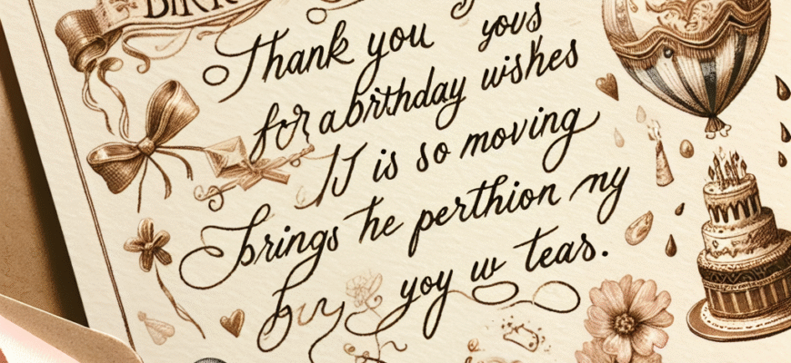 Подяка за привітання з днем народження своїми словами до сліз: як висловити вдячність емоційно та щиро