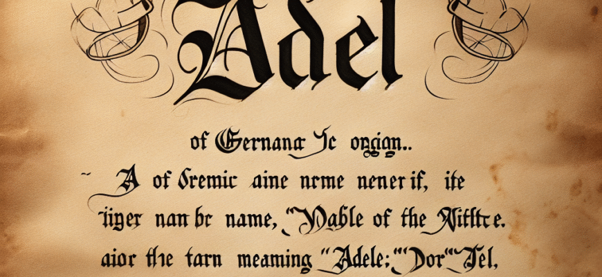 Значення імені Адель: Відкрийте глибину символіки та походження