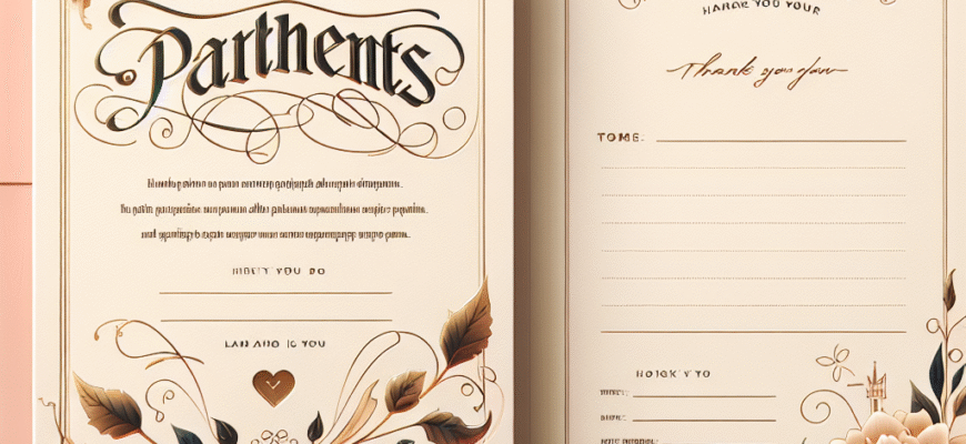 Подяка батькам шаблон: Як правильно висловити вдячність у особливий день