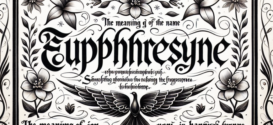 Значення імені Єфросинія: Відомості, Походження та Вплив на Особистість