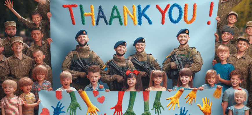 Подяка ЗСУ від дітей: Як маленькі українці висловлюють вдячність героям країни