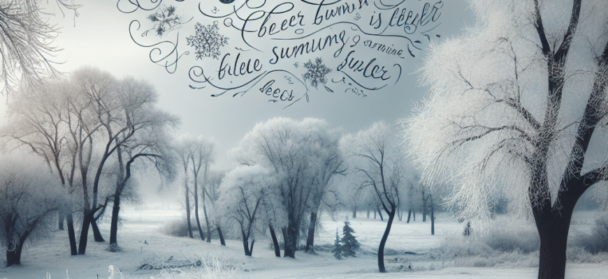 Цитати про зиму: Натхнення та мудрість холодних місяців року