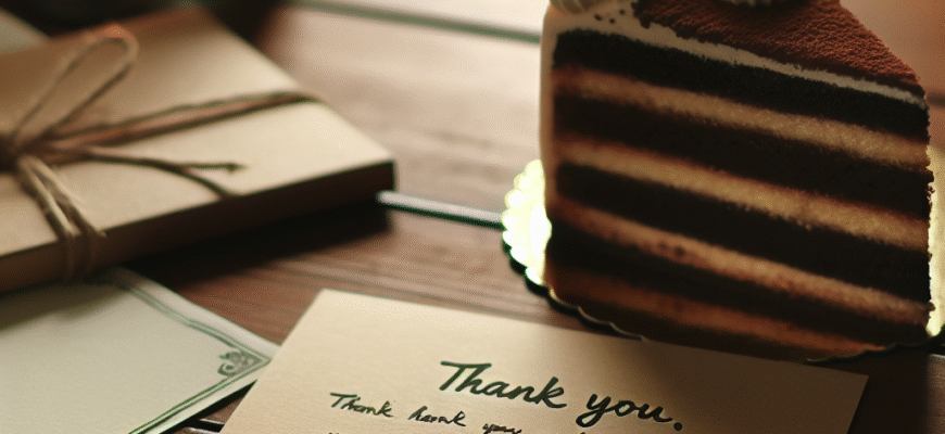 Подяка за торт своїми словами: Як виразити вдячність оригінально та щиро