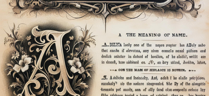 Значення імені Аделія: Що символізує це ім'я та його походження?