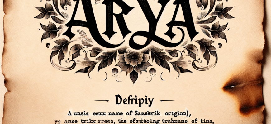 Значення імені Арія: Все, що потрібно знати про його походження та символіку