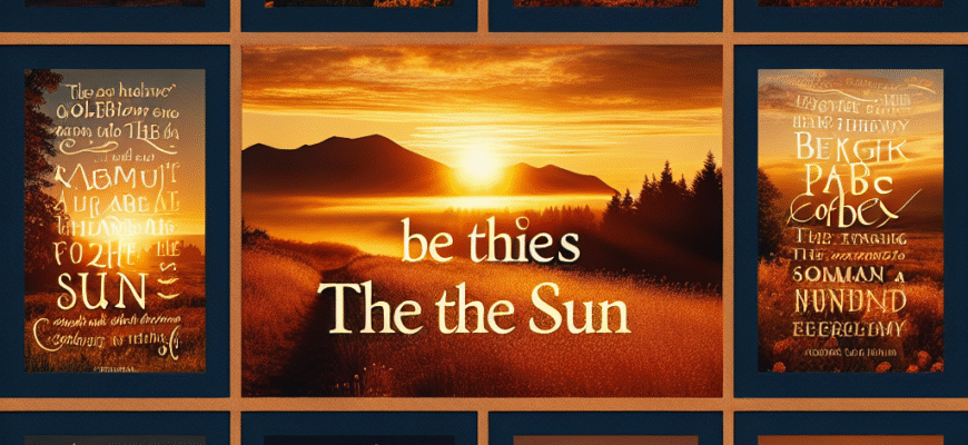 Цитати про сонце: Надихаючі вислови, що освітлюють ваше життя