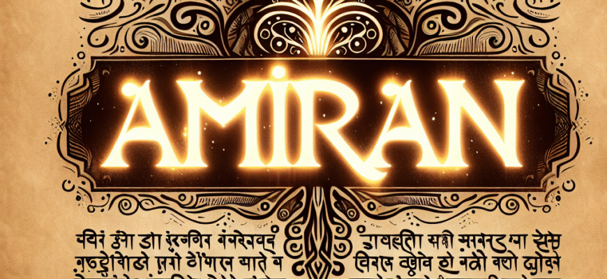Значення імені Аміран: Відкриваємо Секрети Історії та Значення