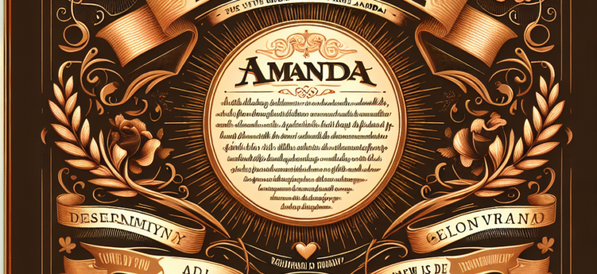 Значення імені Аманда: Відкрийте таємниці та особливості цього прекрасного імені.