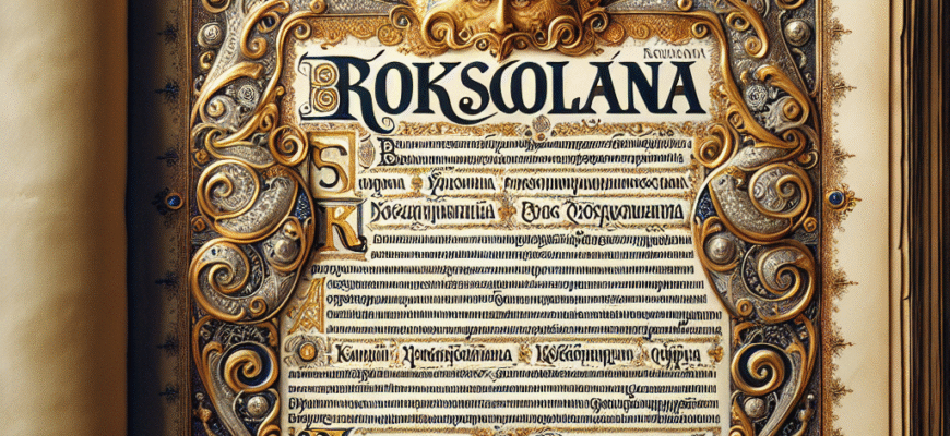 Значення імені Роксолана: Походження, символіка та популярність