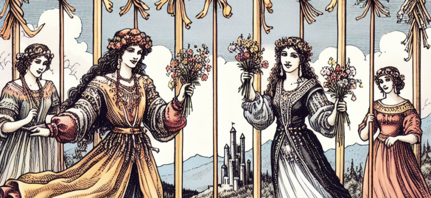 Четвірка Жезлів - значення карти таро