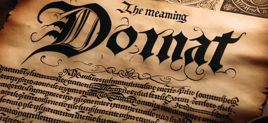 Значення імені Донат: Відкрийте таємниці походження та характеристики цього унікального імені.