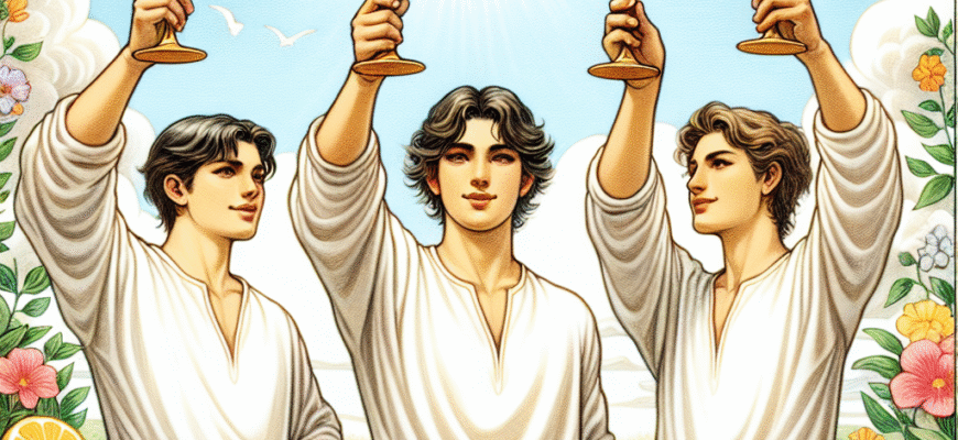 Трійка Кубків - значення карти таро