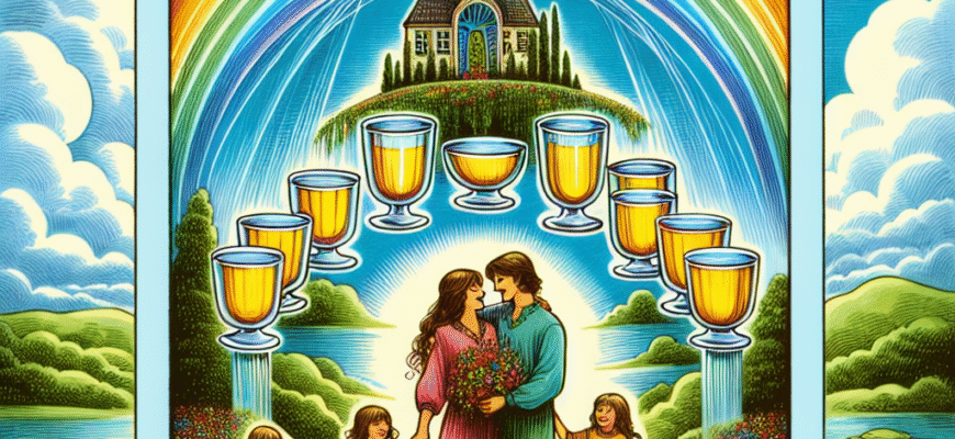 Десятка Кубків - значення карти таро