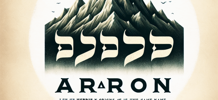 Значення імені Арон: Походження, особливості та характери власника
