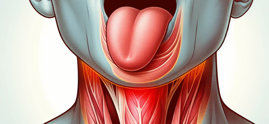 чому болить язик біля горла
