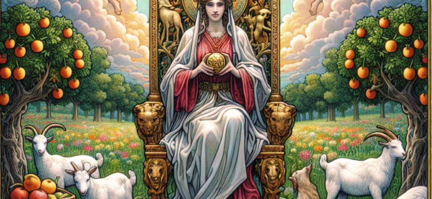 Королева Пентаклів - значення карти таро