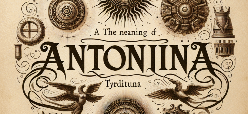 Значення імені Антоніна: Походження, Символіка та Вплив на Особистість