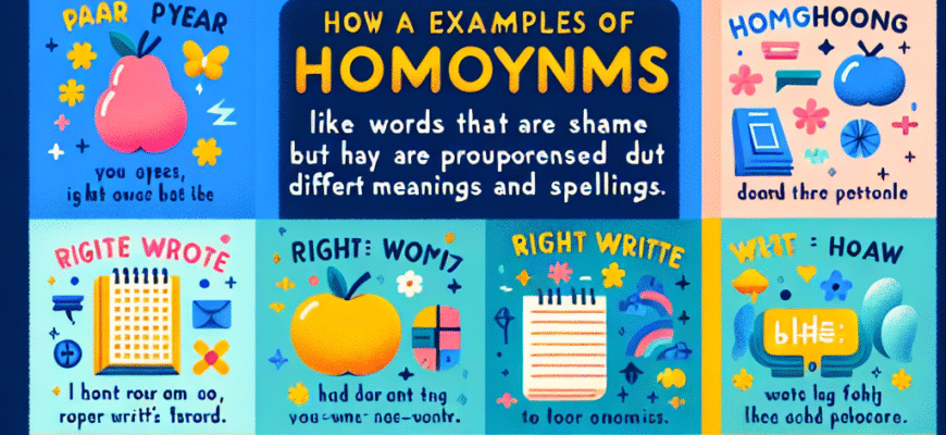 омоніми приклади