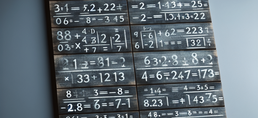 приклади в стовпчик