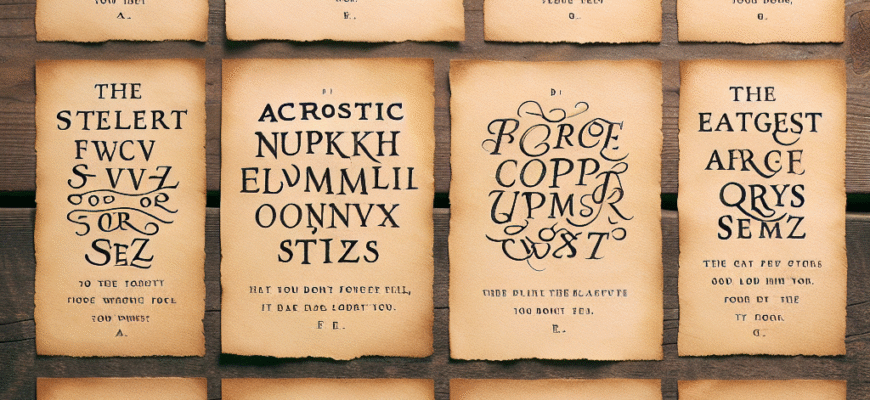 акровірш приклади