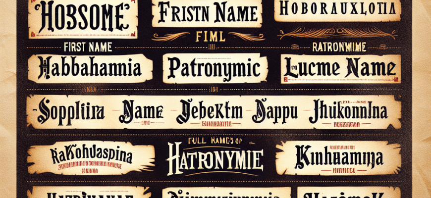 прізвище імʼя по батькові приклади