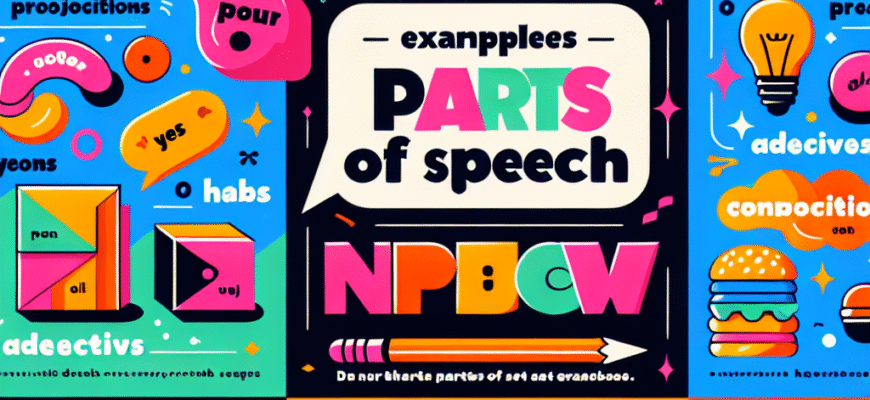 частини мови приклади