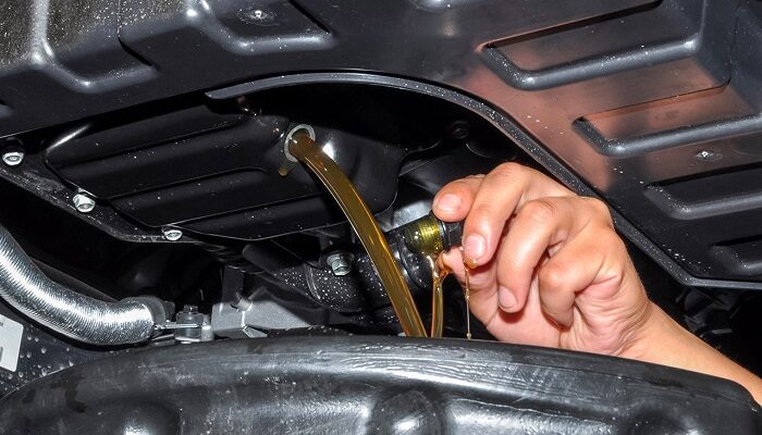 слив масла с мотора